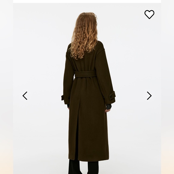 NWT Arket Oversized Belted Wool Trench Coat Size 0 - Picture 4 of 8